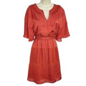 Vince Camuto Dress Dolman Sleeve Rust Size 2